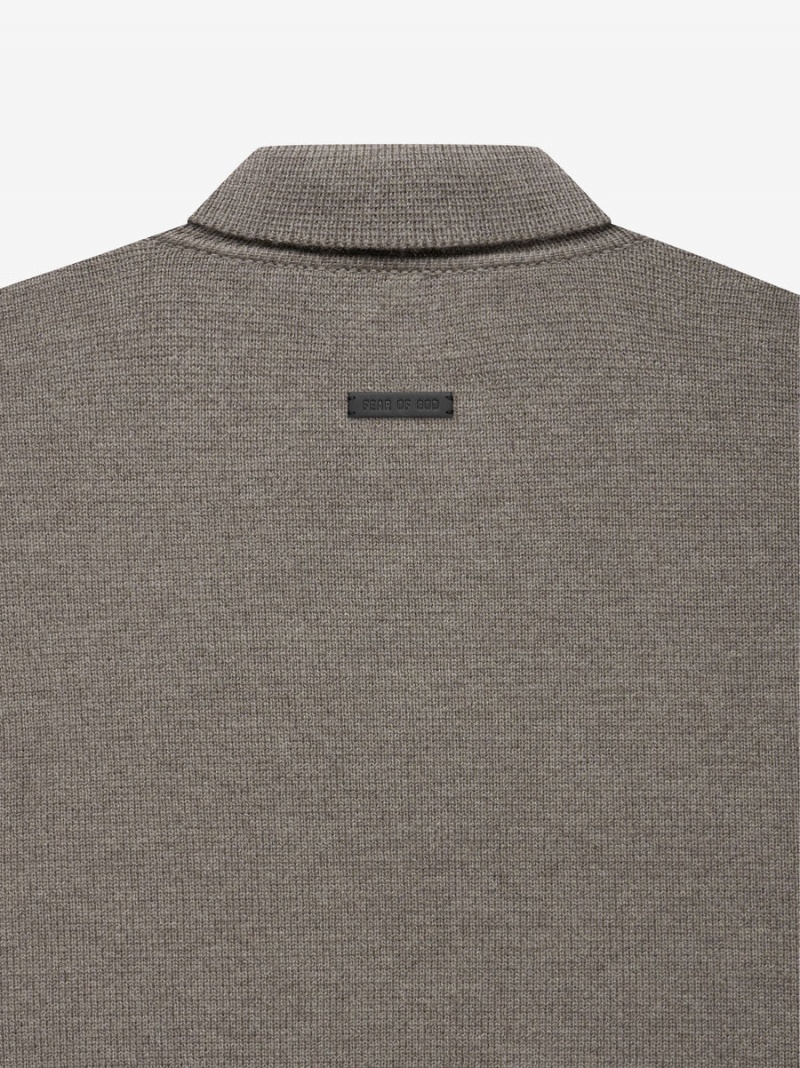 Fear Of God Merino Polo Grigie | FOG-SN593300