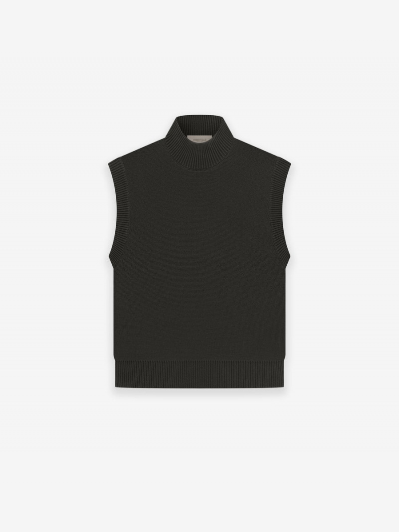 Fear Of God Pullover Mockneck Vest Nere | FOG-SN593655