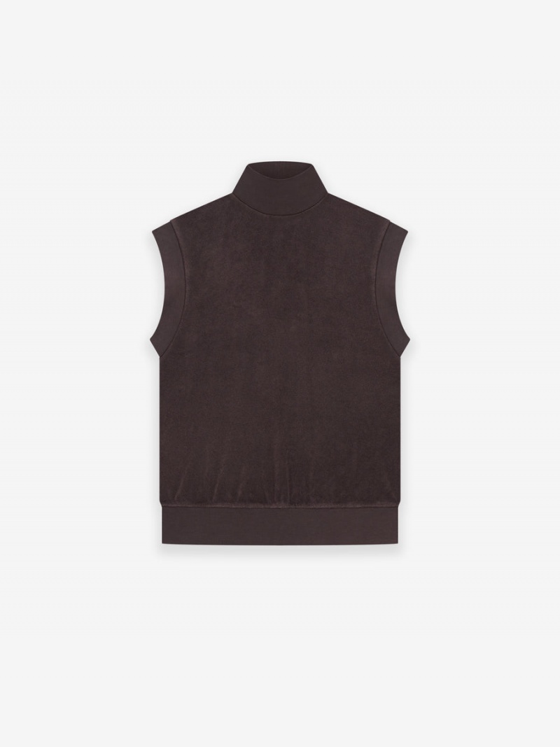 Fear Of God Pullover Terry Mockneck Vest Viola | FOG-SN593662