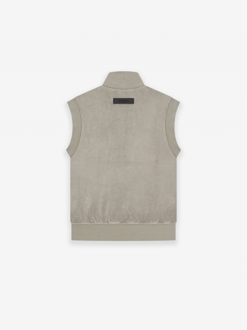 Fear Of God Pullover Terry Mockneck Vest Grigie | FOG-SN593663