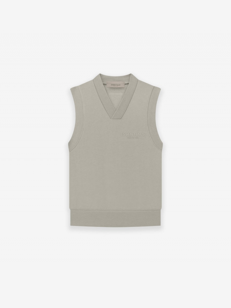 Fear Of God Pullover V-neck Vest Grigie | FOG-SN593658