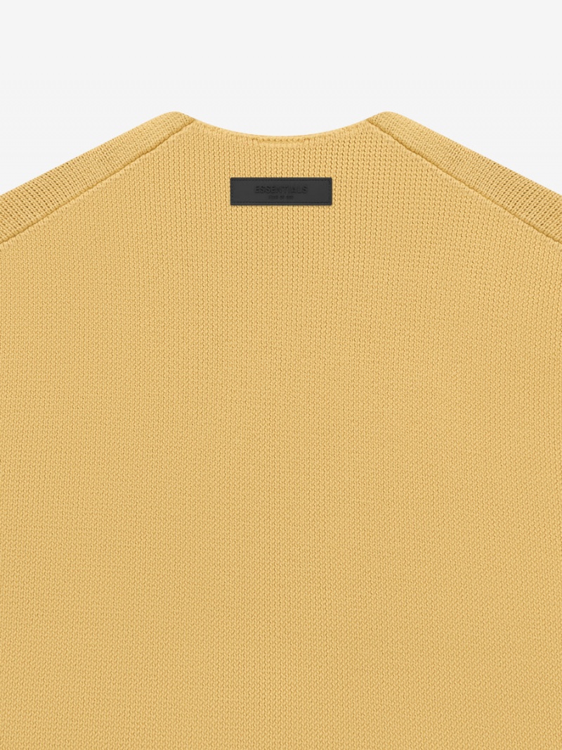 Fear Of God Rawneck Knit Maglia Gialle | FOG-SN593751