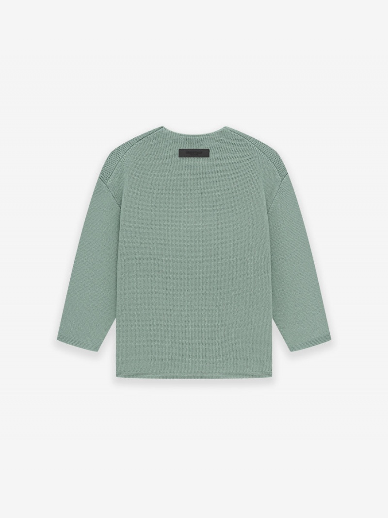 Fear Of God Rawneck Knit Maglia Verdi | FOG-SN593766