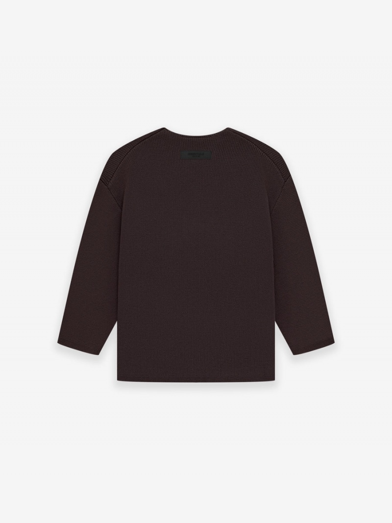 Fear Of God Rawneck Knit Maglia Viola | FOG-SN593754