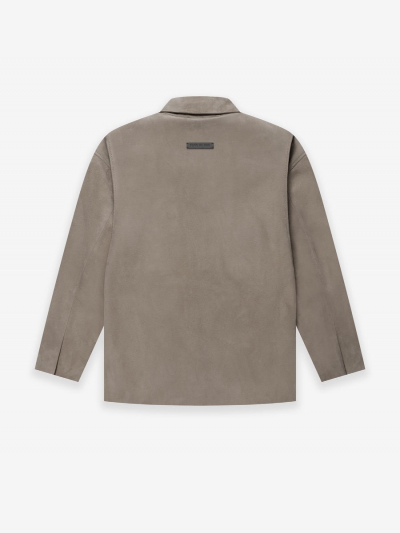 Fear Of God Scamosciate Jacket Grigie | FOG-SN593405