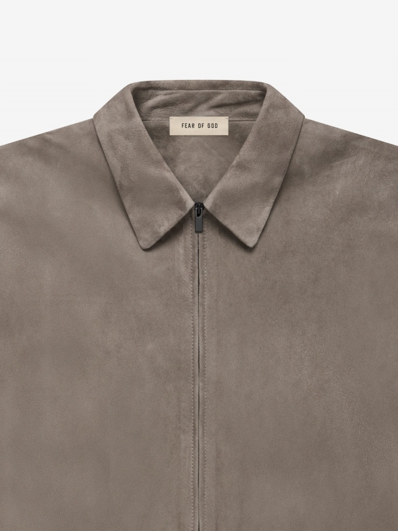 Fear Of God Scamosciate Jacket Grigie | FOG-SN593405