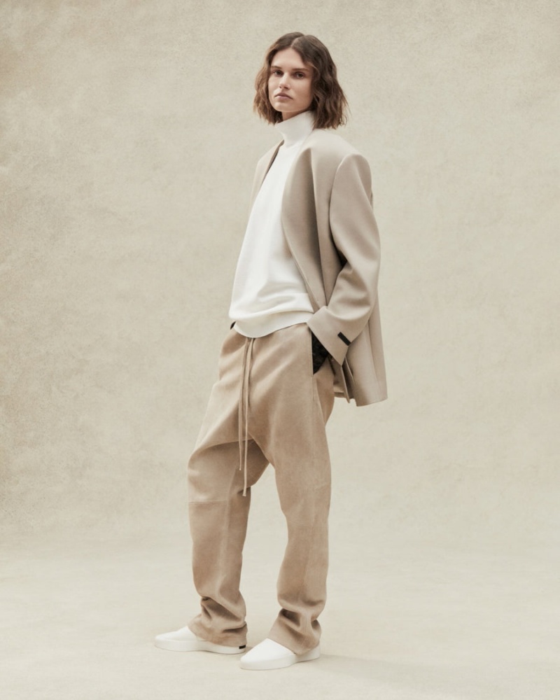 Fear Of God Scamosciate Relaxed Pant Beige | FOG-SN593428