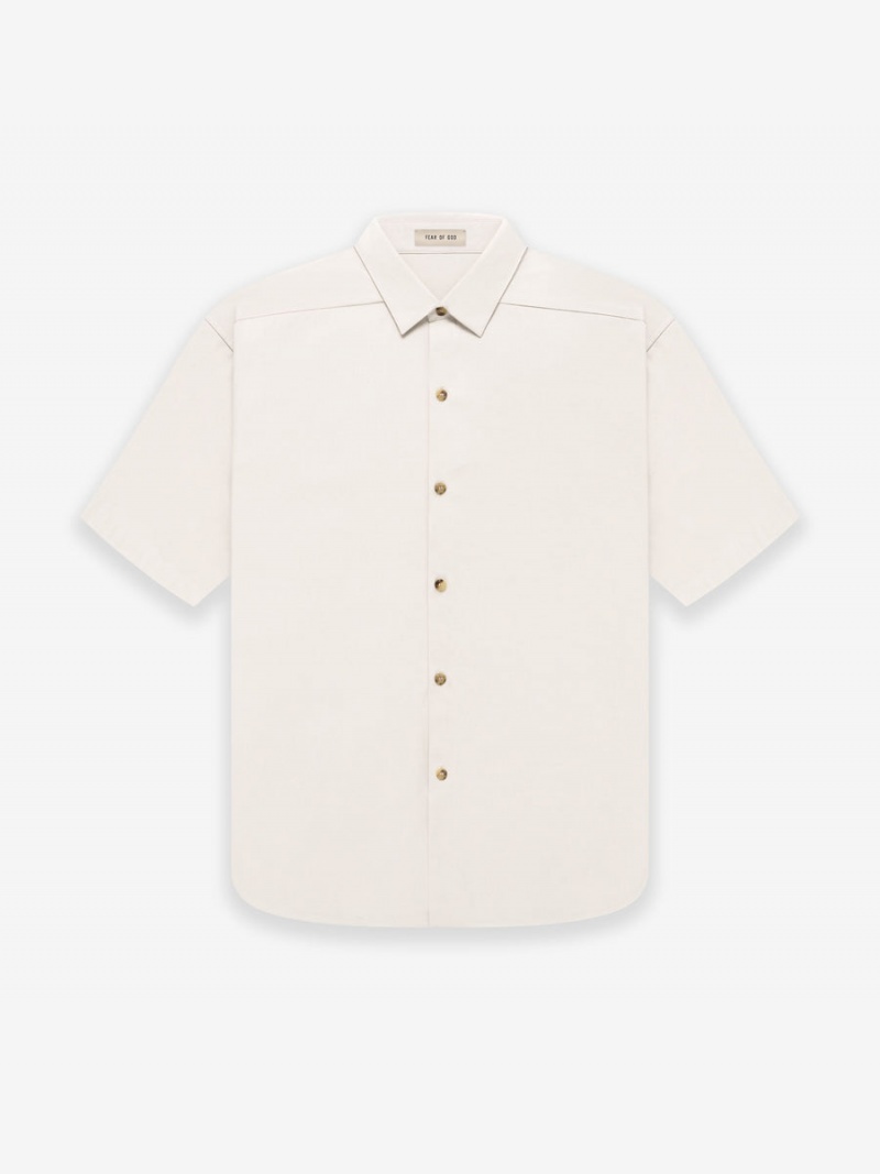 Fear Of God Ss Button Front Shirt Crema | FOG-SN593305