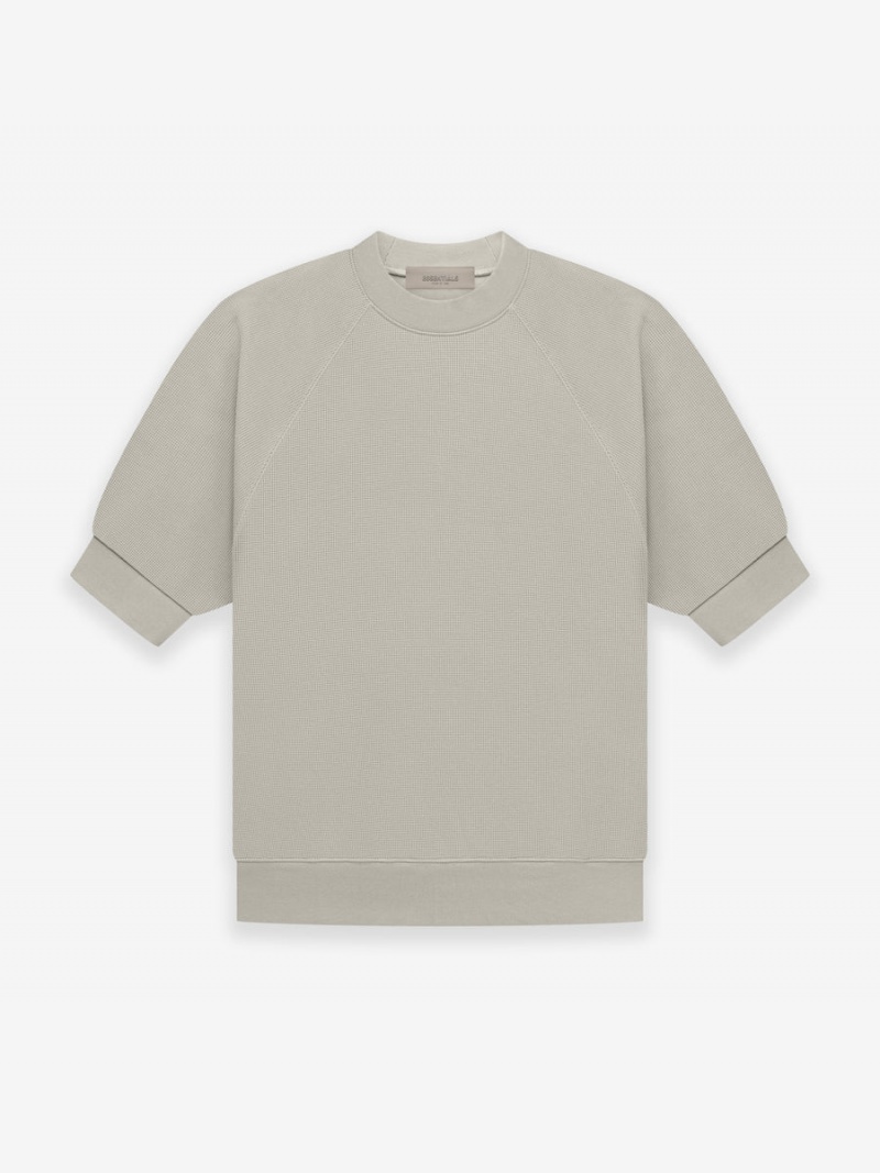 Fear Of God Ss Waffle Sweatshirt Grigie | FOG-SN593531