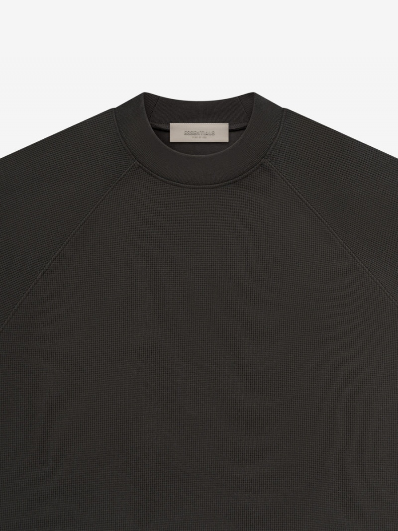 Fear Of God Ss Waffle Sweatshirt Nere | FOG-SN593529