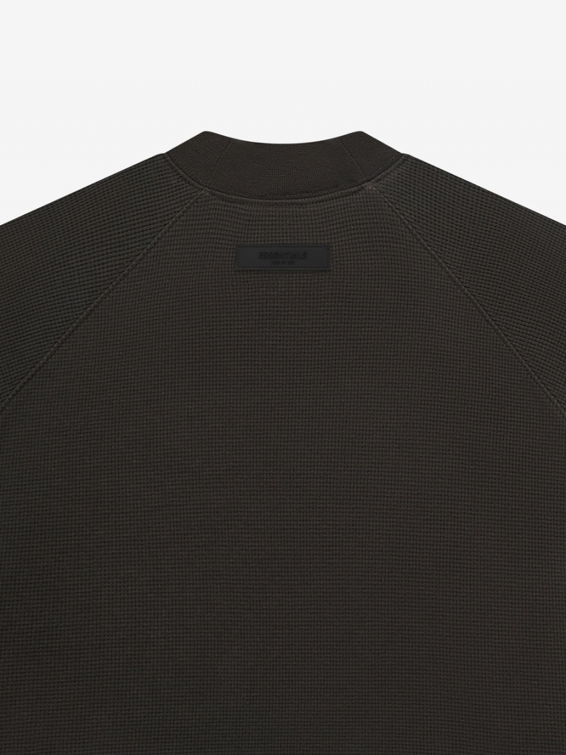 Fear Of God Ss Waffle Sweatshirt Nere | FOG-SN593529