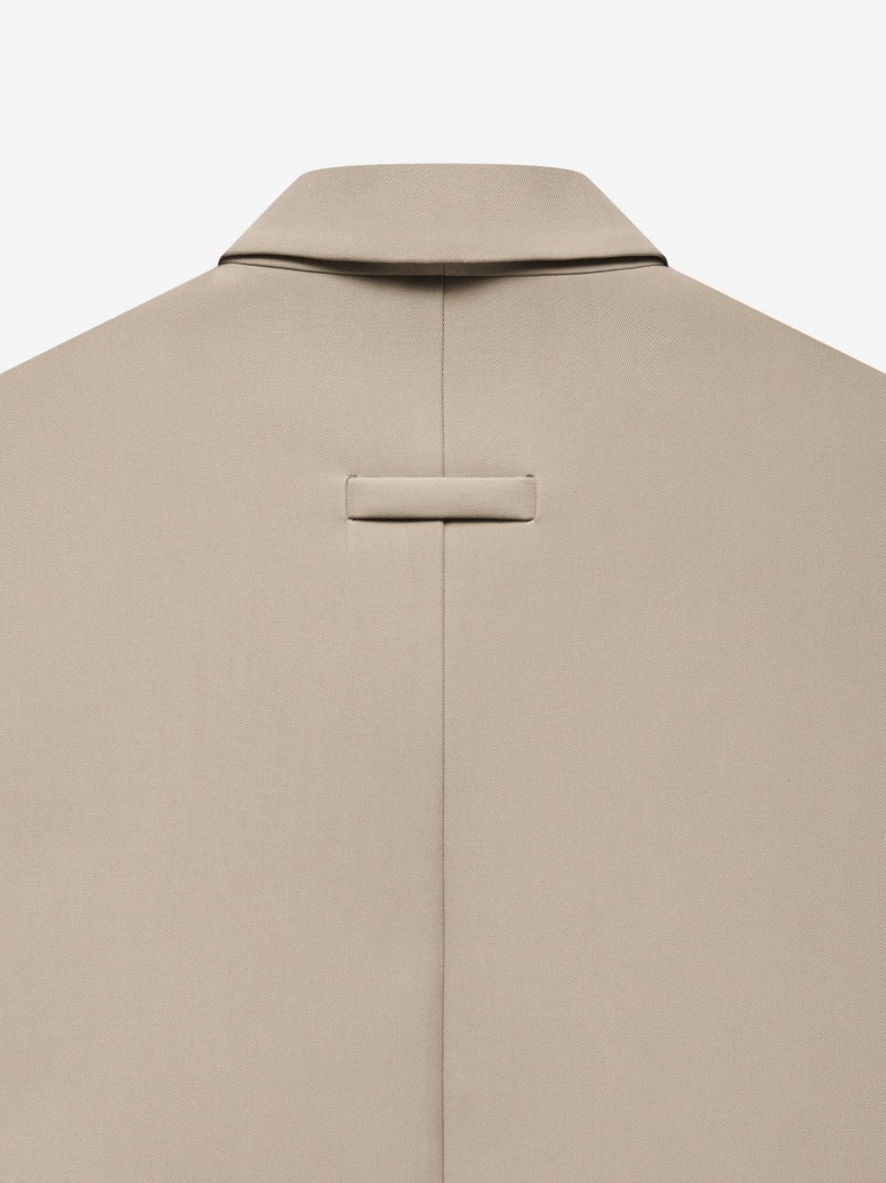 Fear Of God Twill Car Coat Beige | FOG-SN593366