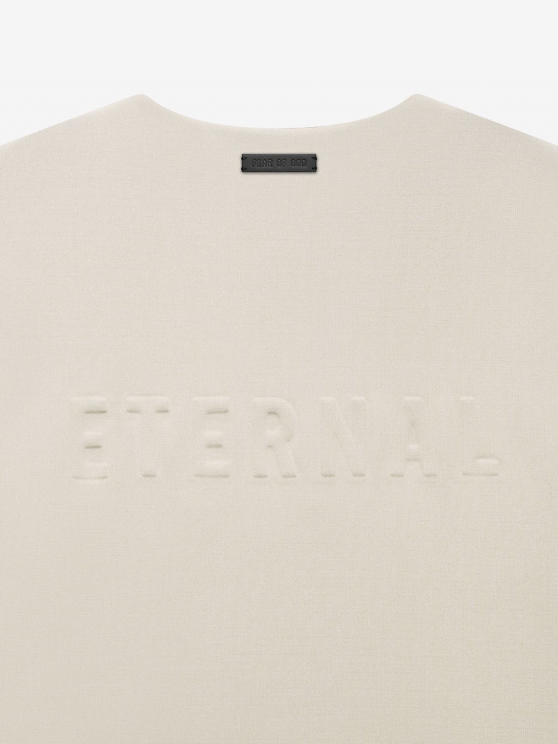 Fear Of God Viscose Tricot Crewneck Beige | FOG-SN593330