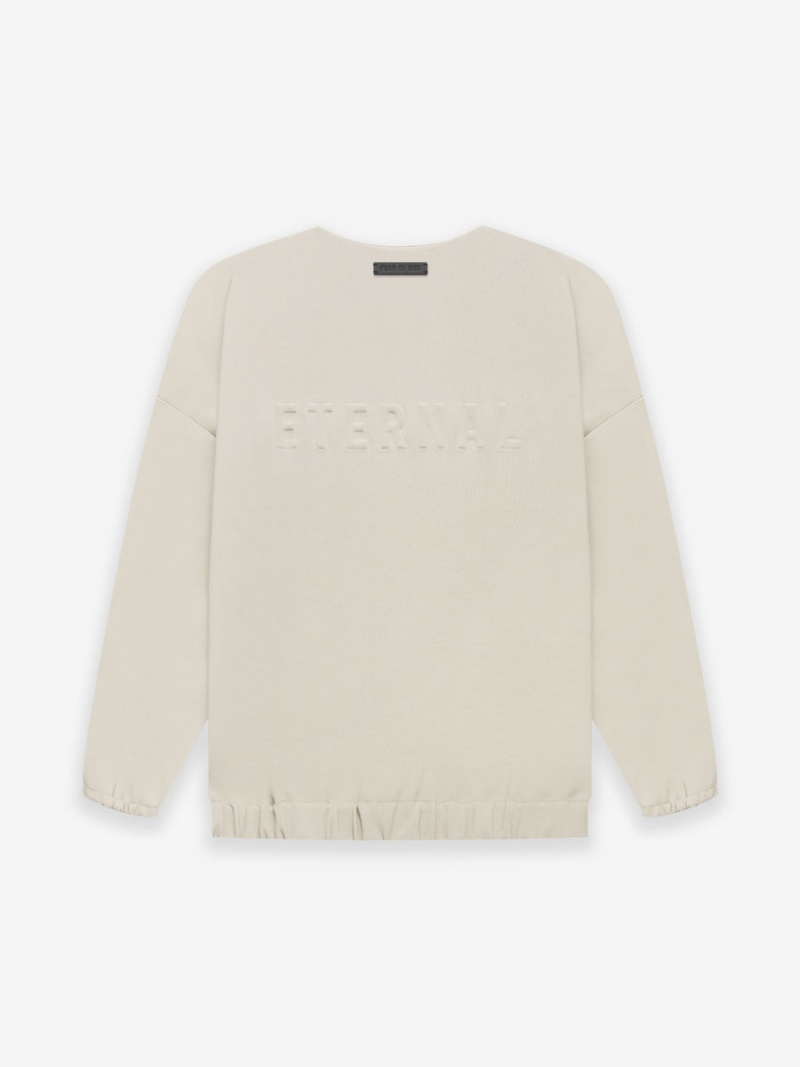 Fear Of God Viscose Tricot Crewneck Beige | FOG-SN593330