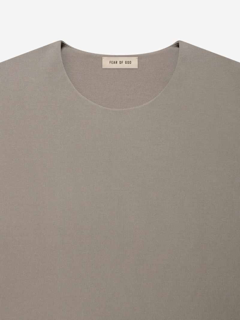 Fear Of God Viscose Tricot Crewneck Grigie | FOG-SN593327