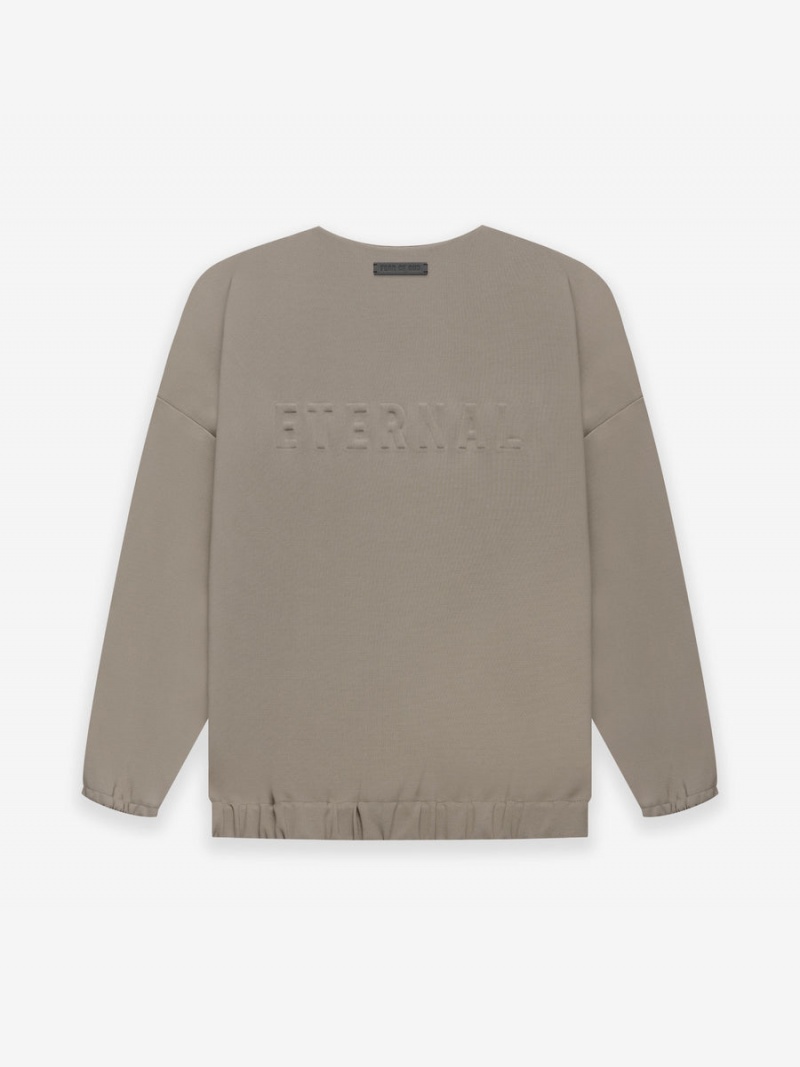 Fear Of God Viscose Tricot Crewneck Grigie | FOG-SN593327